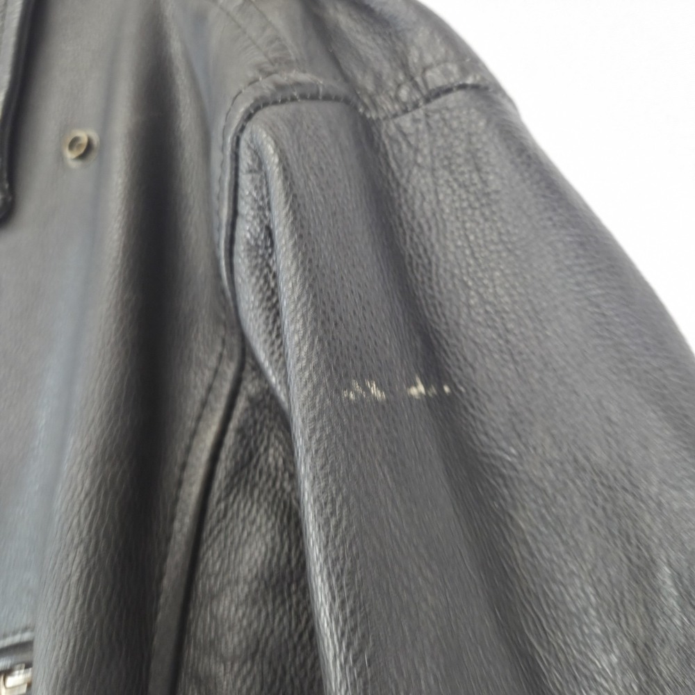 VtgUniversal Rider Leather Motorcycle Jacket 3XL With Thinsulate‎ Liner YKK Zipp - Picture 7 of 16
